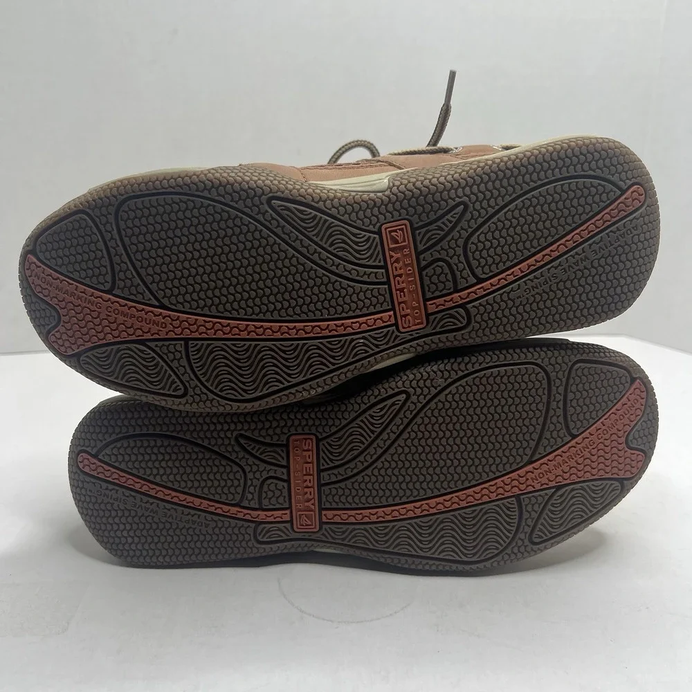 Sperry Top-Sider Sea Kite Sport Moc Men 8.5 Tan Leather Boat Shoes 10528695 NIB